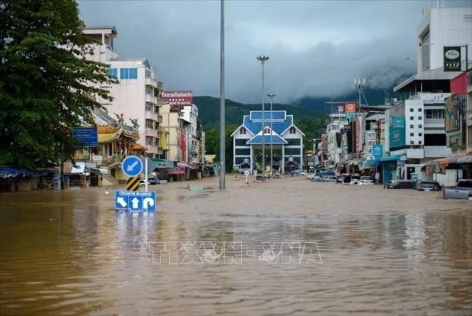 Ngập lụt ở Thái Lan.