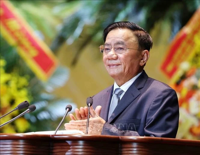 Đồng chí Trần Cẩm Tú, Ủy viên Bộ Chính trị, Thường trực Ban Bí thư phát biểu chỉ đạo Đại hội.