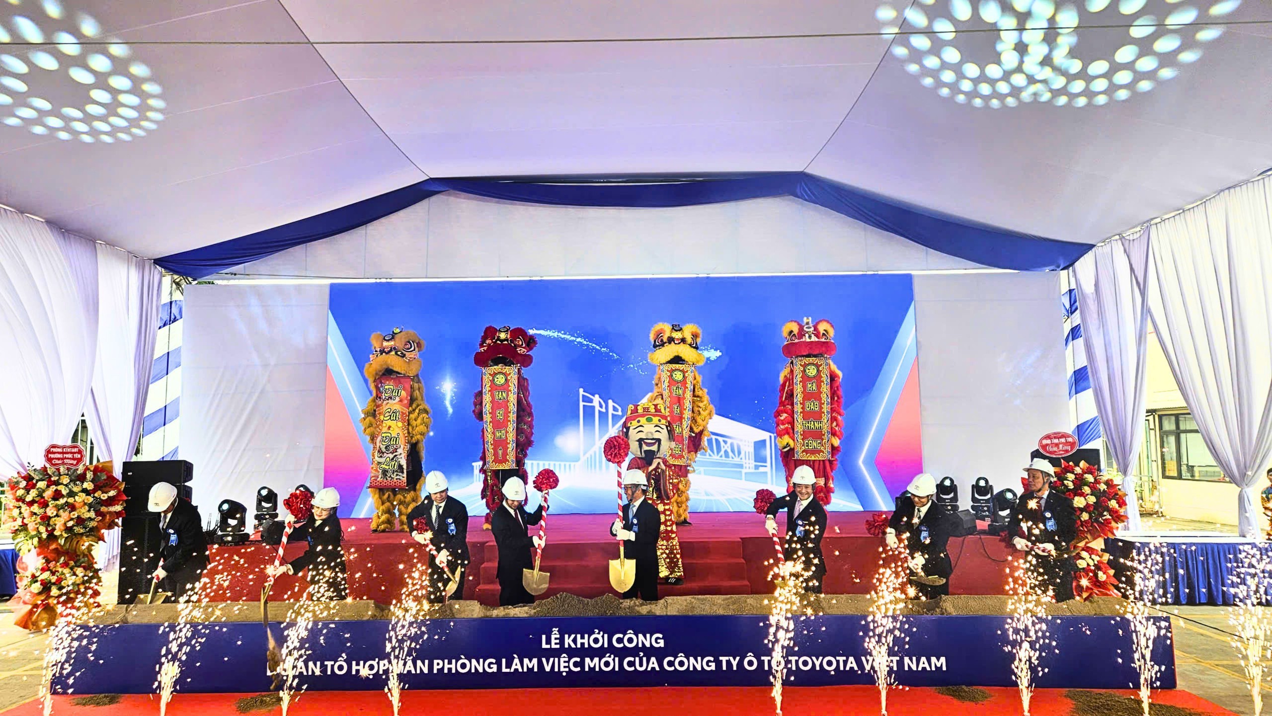 Khởi công dự án tổ hợp văn phòng làm việc mới tại nhà máy Toyota ở tỉnh Phú Thọ.