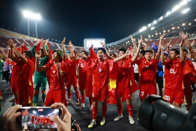 U22 Việt Nam được vinh danh là đội thể thao tiêu biểu năm 2025.