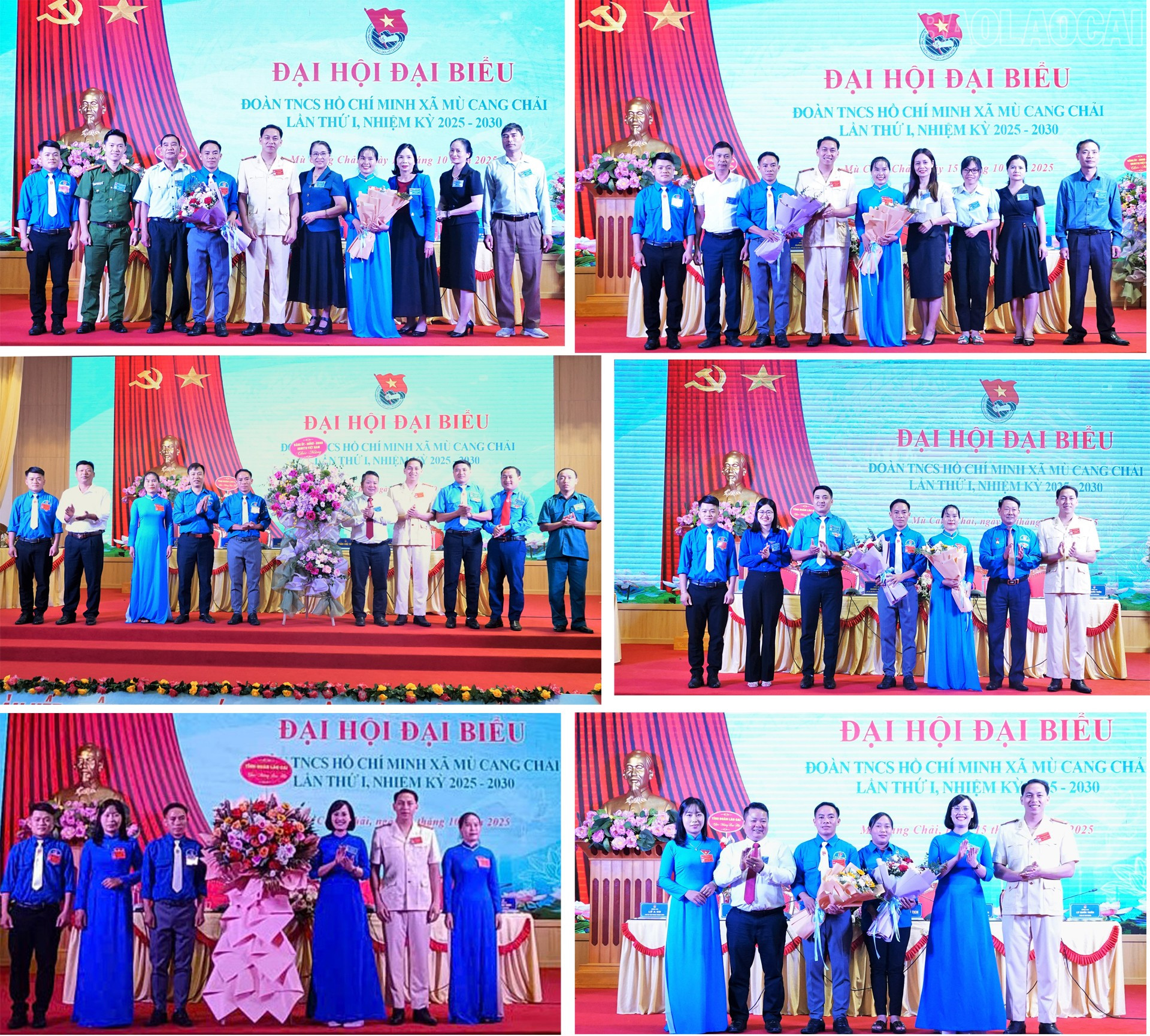 Lãnh đạo xã, Tỉnh đoàn và các tổ chức đoàn thể trong xã tặng hoa chúc mừng đại hội. Lãnh đạo xã, Tỉnh đoàn và các tổ chức đoàn thể trong xã tặng hoa chúc mừng đại hội.