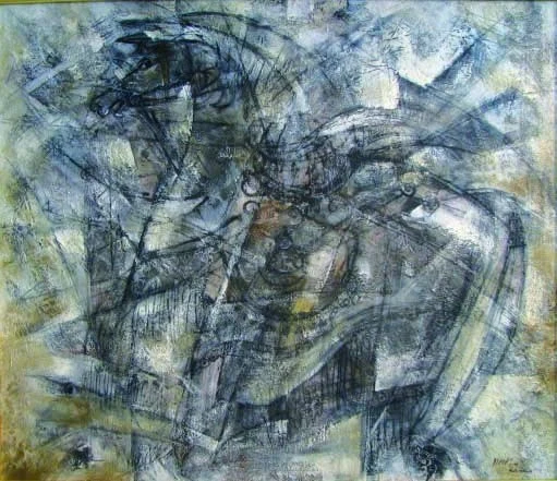 "Con ngựa", Hứa Thanh Bình, sơn dầu.