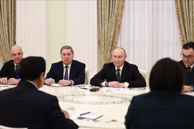 Tổng thống Nga Vladimir Putin phát biểu.