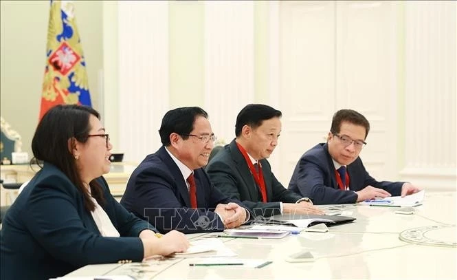 Thủ tướng Phạm Minh Chính hội kiến Tổng thống Nga Vladimir Putin.