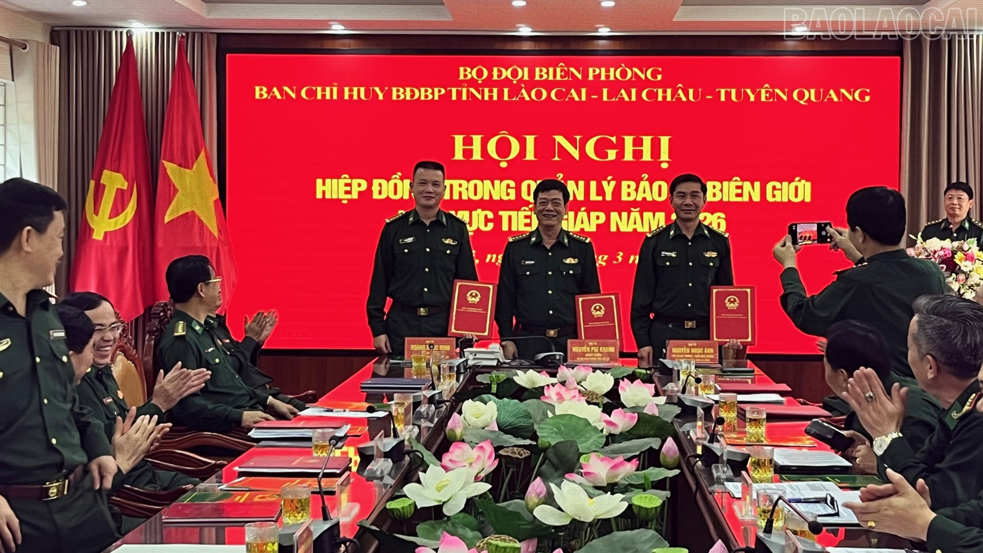 Bộ đội biên phòng 3 tỉnh ký kết quy chế phối hợp hiệp đồng tiếp giáp năm 2026.