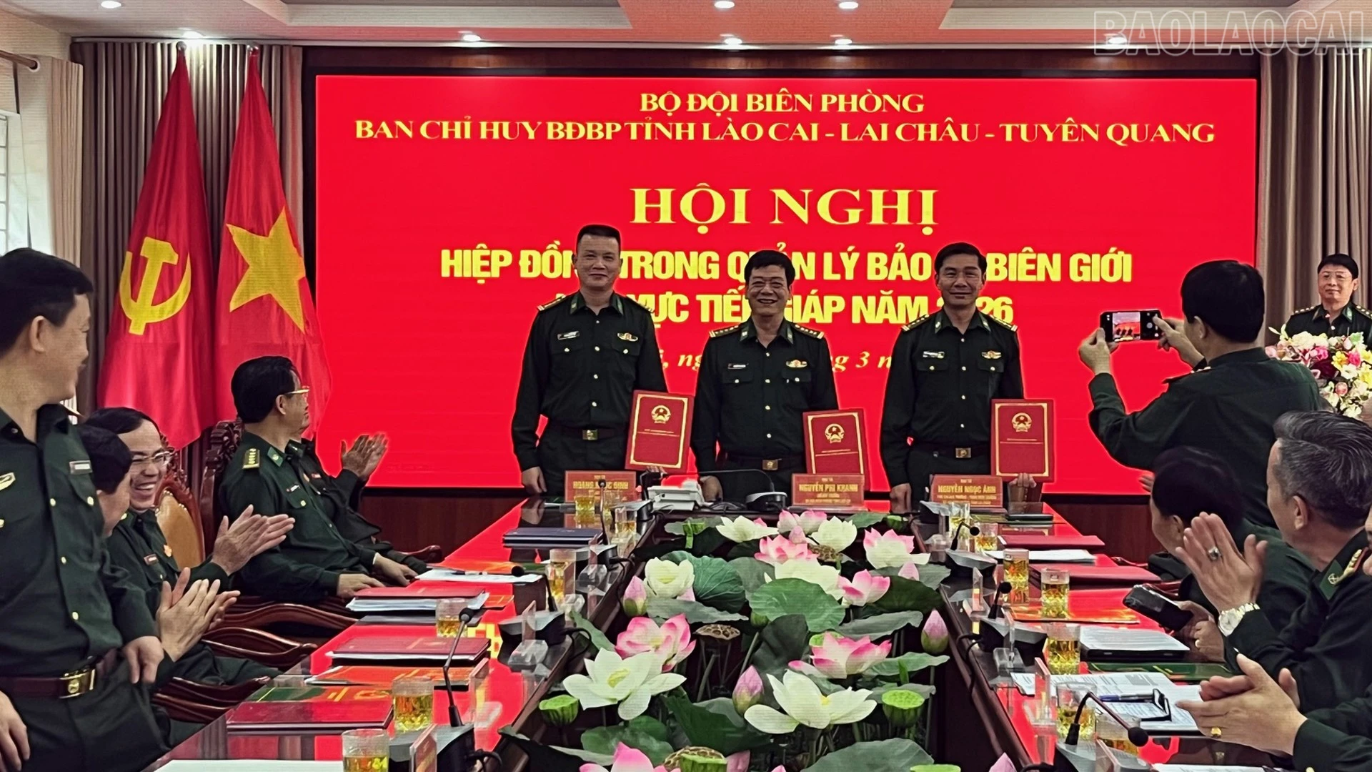 Bộ đội biên phòng 3 tỉnh ký kết quy chế phối hợp hiệp đồng tiếp giáp năm 2026.