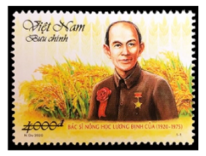 Tem bác sĩ nông học Lương Định Của. Tem bác sĩ nông học Lương Định Của.