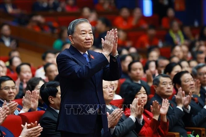 Tổng Bí thư Tô Lâm dự Đại hội Thi đua yêu nước lần thứ XI.