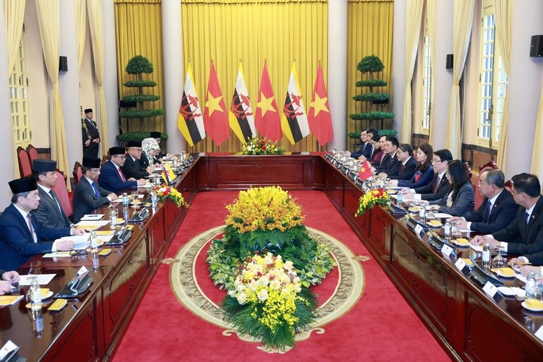 Toàn cảnh hội đàm.