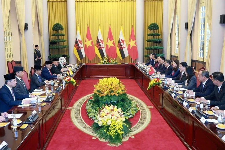 Toàn cảnh hội đàm.