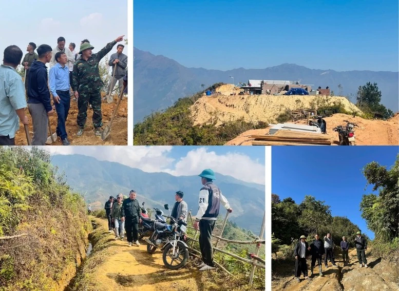Các đoàn công tác của lãnh đạo xã Hạnh Phúc trực tiếp đi kiểm tra, khảo sát thực địa để lựa chọn những vị trí phù hợp nhất cho việc xây dựng các khu tái định cư .