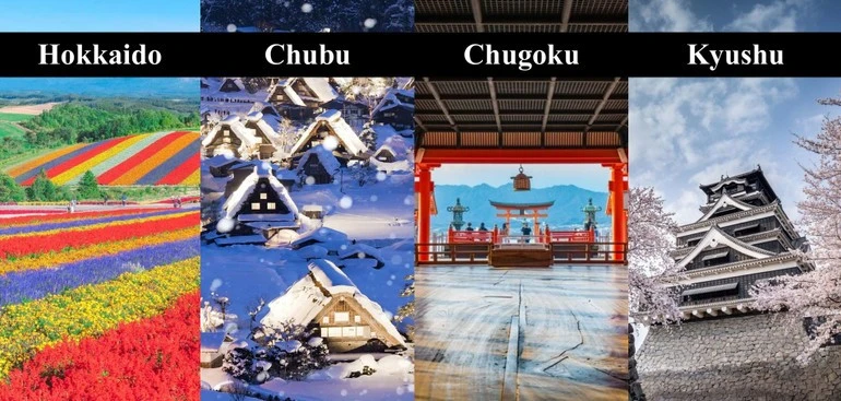 Các địa điểm thu hút nhiều sự quan tâm của khách du lịch khi đến Nhật Bản.