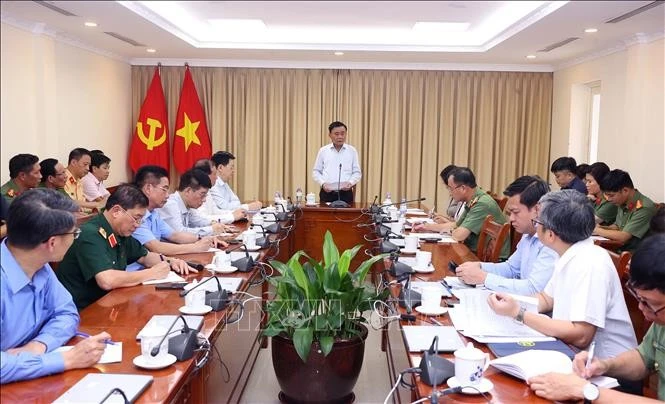 Thường trực Ban Bí thư Trần Cẩm Tú làm việc về công tác chuẩn bị Lễ kỷ niệm 80 năm Cách mạng tháng Tám thành công và Quốc khánh tại khu vực Lăng Chủ tịch Hồ Chí Minh, Quảng trường Ba Đình.