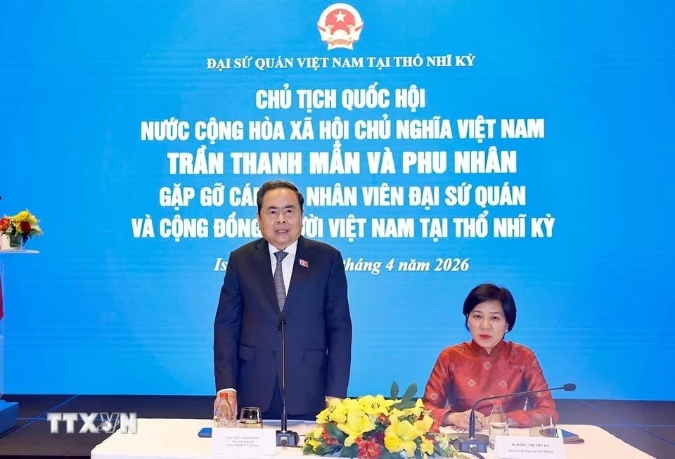 Chủ tịch Quốc hội Trần Thanh Mẫn phát biểu.