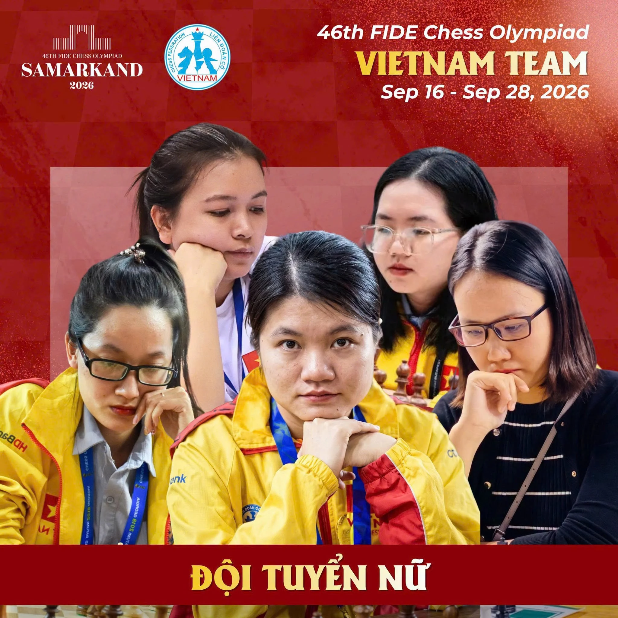 Đội tuyển cờ vua Việt Nam bước vào hành trình chinh phục Olympiad lần thứ 46.