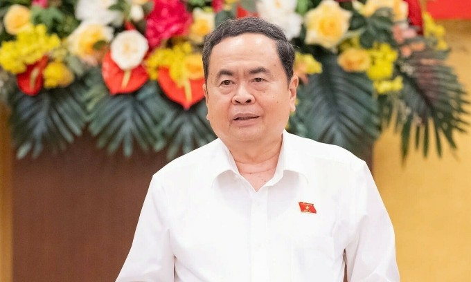 Chủ tịch Quốc hội Trần Thanh Mẫn phát biểu chiều 16/3.