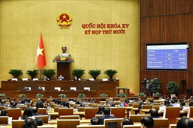 Quốc hội biểu quyết thông qua Luật sửa đổi, bổ sung một số điều của Luật Lý lịch tư pháp, chiều 5/12.