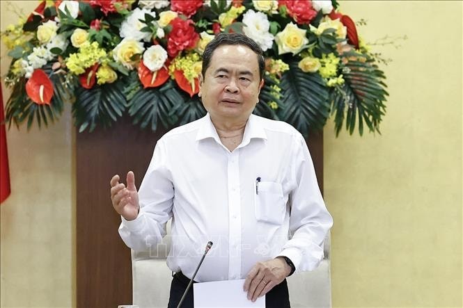 Chủ tịch Quốc hội Trần Thanh Mẫn phát biểu.