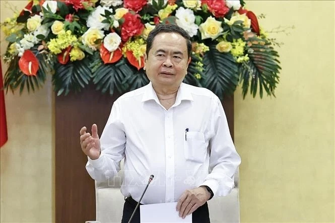 Chủ tịch Quốc hội Trần Thanh Mẫn phát biểu.