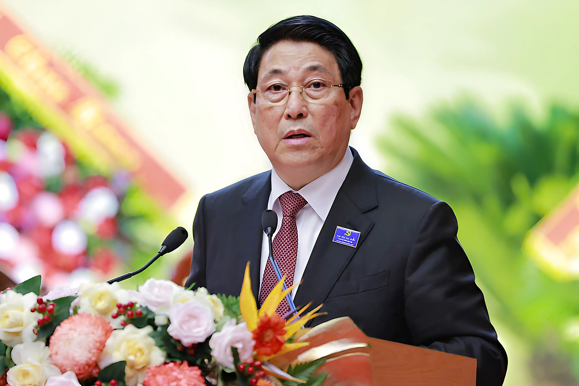 Chủ tịch nước Lương Cường phát biểu tại Đại hội Đại biểu Đảng bộ tỉnh Phú Thọ lần thứ 1, nhiệm kỳ 2020 - 2025. 30-9-ctn.jpg