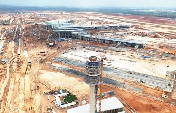 Công trường thi công xây dựng sân bay quốc tế Long Thành.