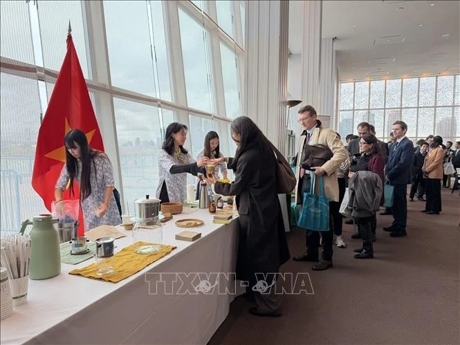 Quầy Cà phê Việt Nam được bạn bè quốc tế yêu thích tại trụ sở LHQ.