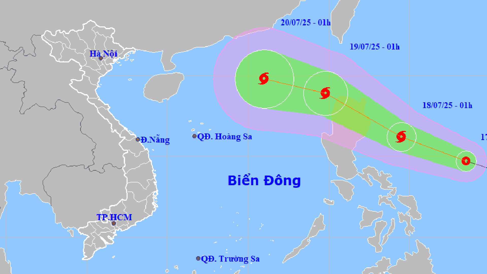 Dự báo đường đi của áp thấp nhiệt đới. 17-7-ap-thap.gif