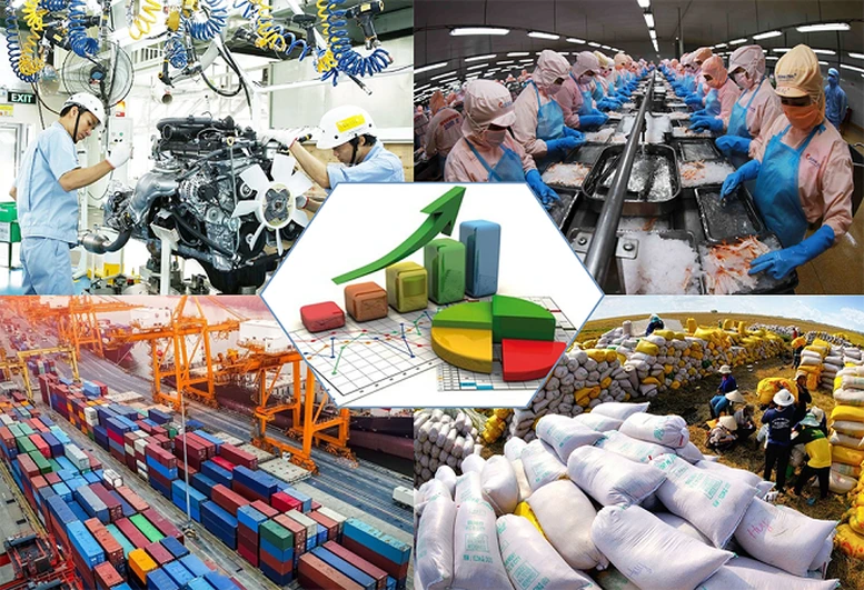 Xác lập mô hình tăng trưởng mới, cơ cấu lại nền kinh tế, đẩy mạnh công nghiệp hoá, hiện đại hoá, lấy khoa học, công nghệ, đổi mới sáng tạo và chuyển đổi số làm động lực chính.