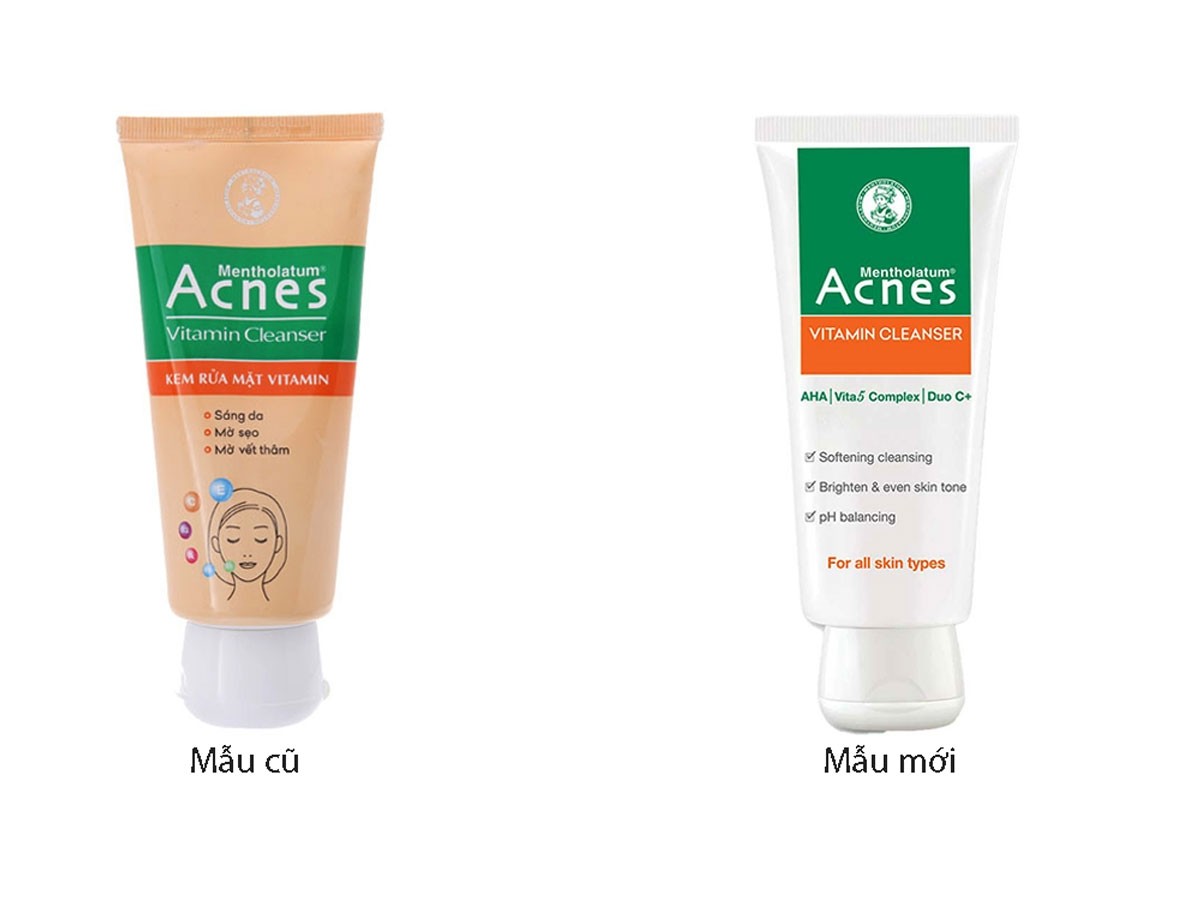 Kem rửa mặt Vitamin Acnes - tuýp 50g, do Công ty TNHH Rohto - Mentholatum (Việt Nam) chịu trách nhiệm đưa ra thị trường bị thu hồi toàn quốc. (Ảnh chụp màn hình)