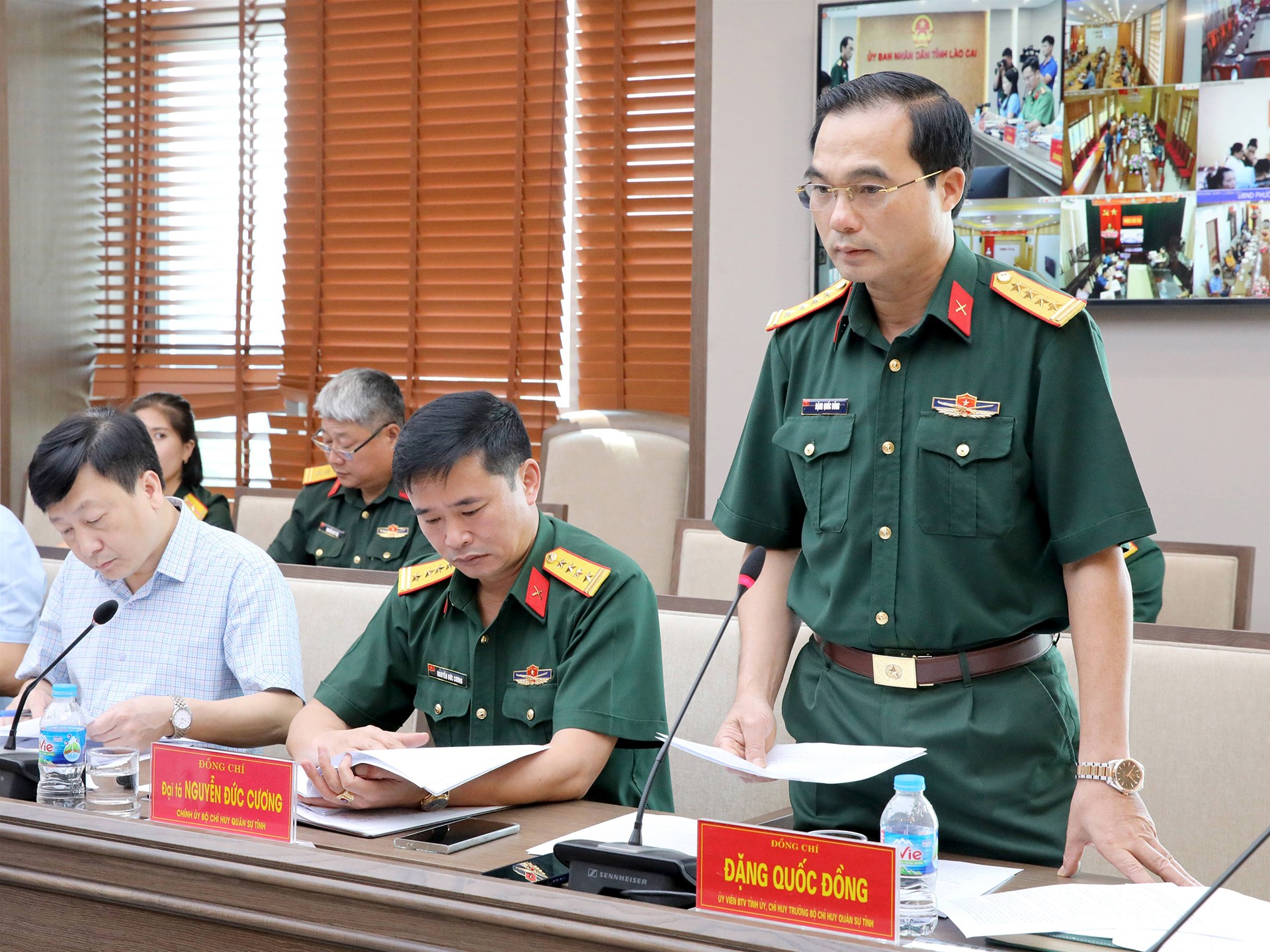 Đại tá Đặng Quốc Đồng - Chỉ huy trưởng Bộ Chỉ huy Quân sự tỉnh, Phó Chủ tịch Thường trực Hội đồng triển khai một số nội dung liên quan tới công tác tuyển quân năm 2026. 17-9-ongdong.jpg