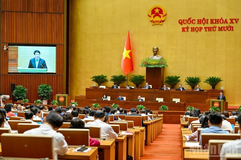 Quang cảnh Kỳ họp thứ 10, Quốc hội khóa XV.