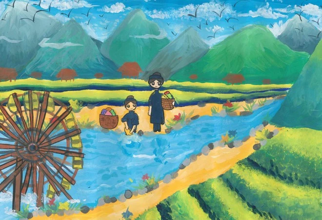 Tác phẩm đạt giải cuộc thi. (Nguồn: Cục Quản lý tài nguyên nước)