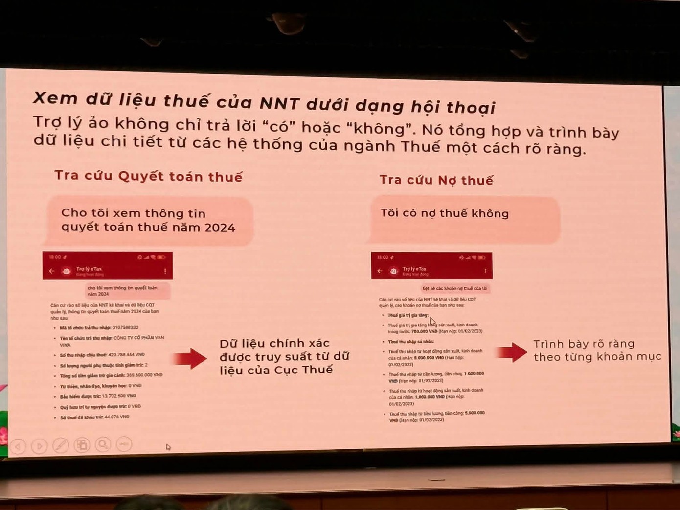Chatbot là ứng dụng AI được thiết kế nhằm hỗ trợ NNT tra cứu thông tin thuế, giải đáp thắc mắc và hướng dẫn sử dụng các chức năng nộp thuế trên eTax Mobile.
