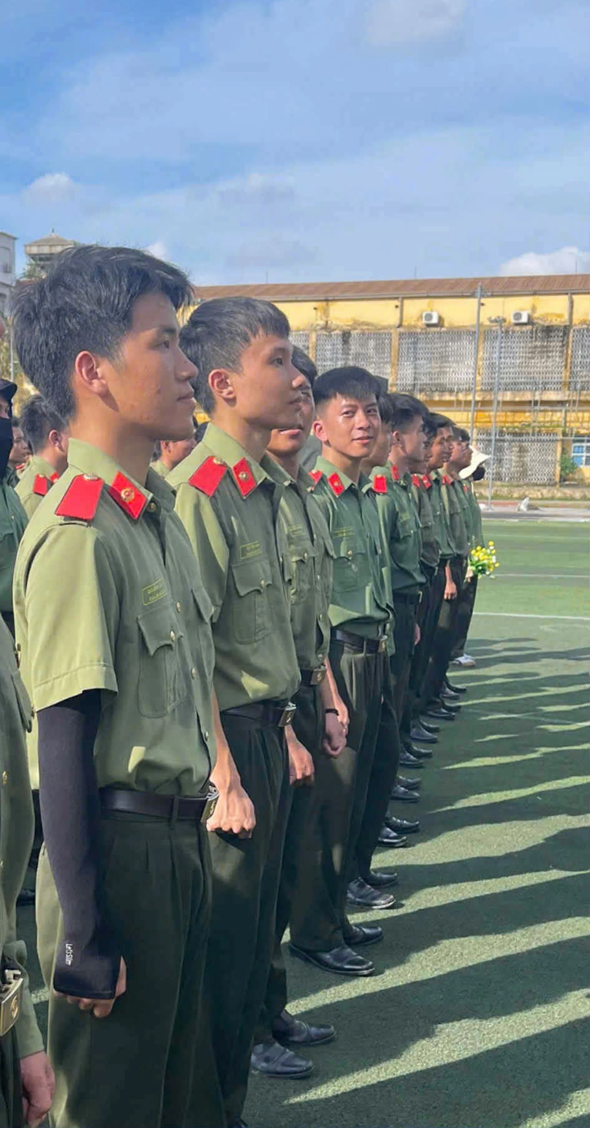 Các học viên Học viện An ninh nhân dân những ngày đầu.