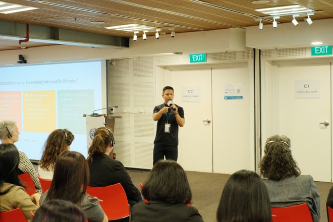 Ông Ngô Minh Hiếu, chuyên gia an ninh mạng, Giám đốc Tổ chức Chống lừa đảo cảnh báo về vấn đề an toàn thông tin khi sử dụng AI.