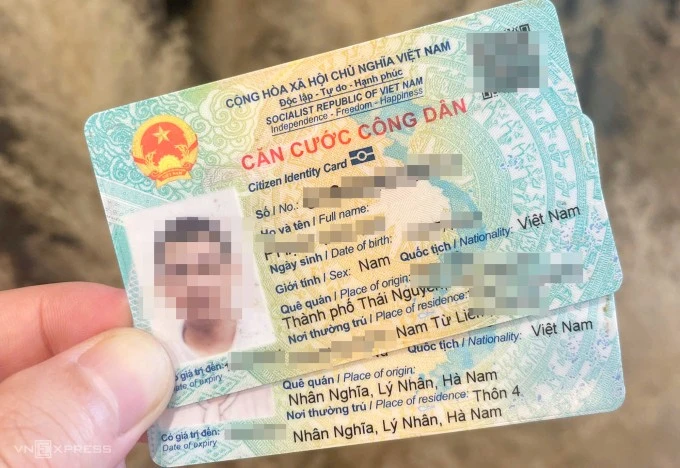 Căn cước công dân hiện nay.