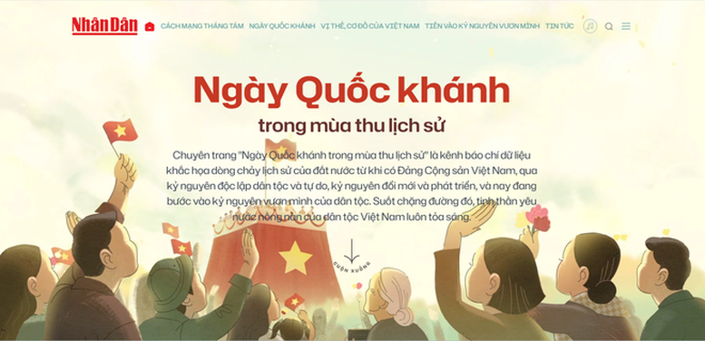 Chuyên trang đặc biệt mừng Quốc khánh của báo Nhân Dân Chuyên trang đặc biệt mừng Quốc khánh của báo Nhân Dân