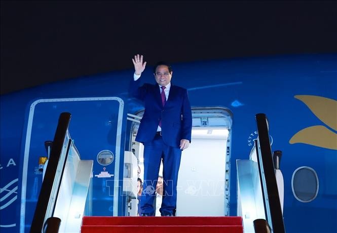 Thủ tướng Phạm Minh Chính đến Thiên Tân, bắt đầu chuyến tham dự Hội nghị Thượng đỉnh Tổ chức Hợp tác Thượng Hải (SCO) 2025. Thủ tướng Phạm Minh Chính đến Thiên Tân, bắt đầu chuyến tham dự Hội nghị Thượng đỉnh Tổ chức Hợp tác Thượng Hải (SCO) 2025.