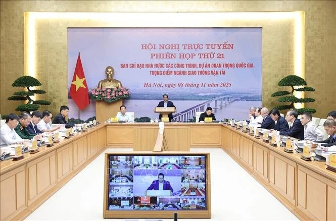 Thủ tướng Phạm Minh Chính chủ trì Phiên họp lần thứ 21 của BCĐ các dự án quan trọng quốc gia, trọng điểm ngành GTVT.
