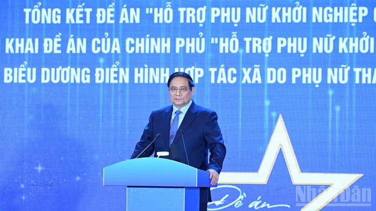 Thủ tướng Phạm Minh Chính phát biểu ý kiến tại hội nghị.