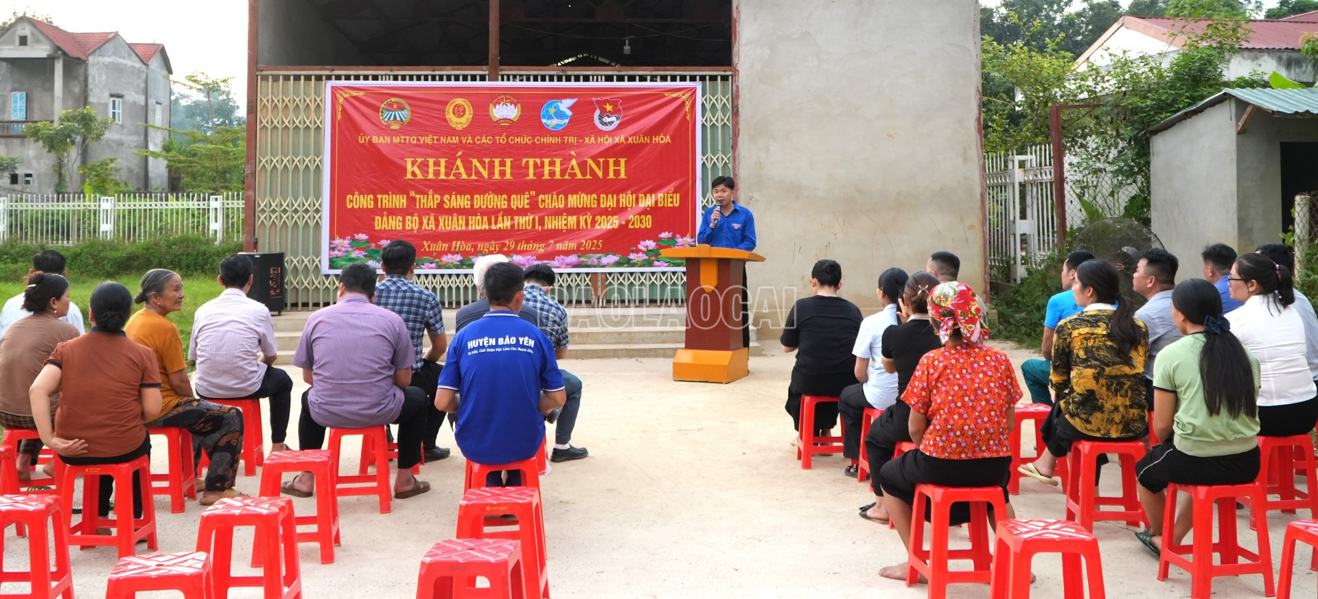 Quang cảnh Lễ khánh thành. baolaocai-c_30-7-xuanhoa6.jpg