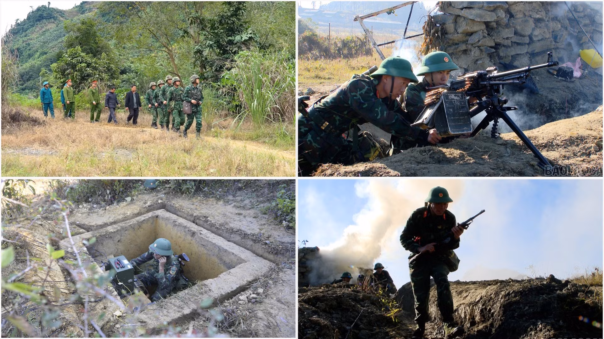 Các cán bộ, chiến sĩ quân đội, công an, biên phòng nhiệt huyết, hăng say, thực hiện xuất sắc mọi nhiệm vụ được giao.