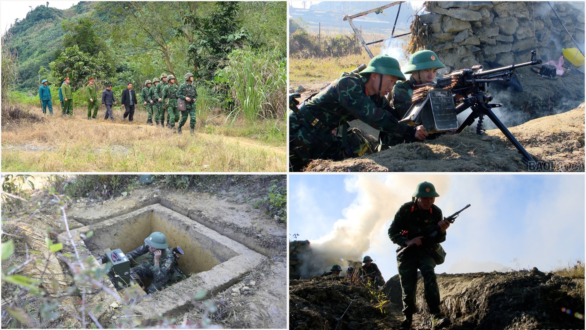 Các cán bộ, chiến sĩ quân đội, công an, biên phòng nhiệt huyết, hăng say, thực hiện xuất sắc mọi nhiệm vụ được giao.