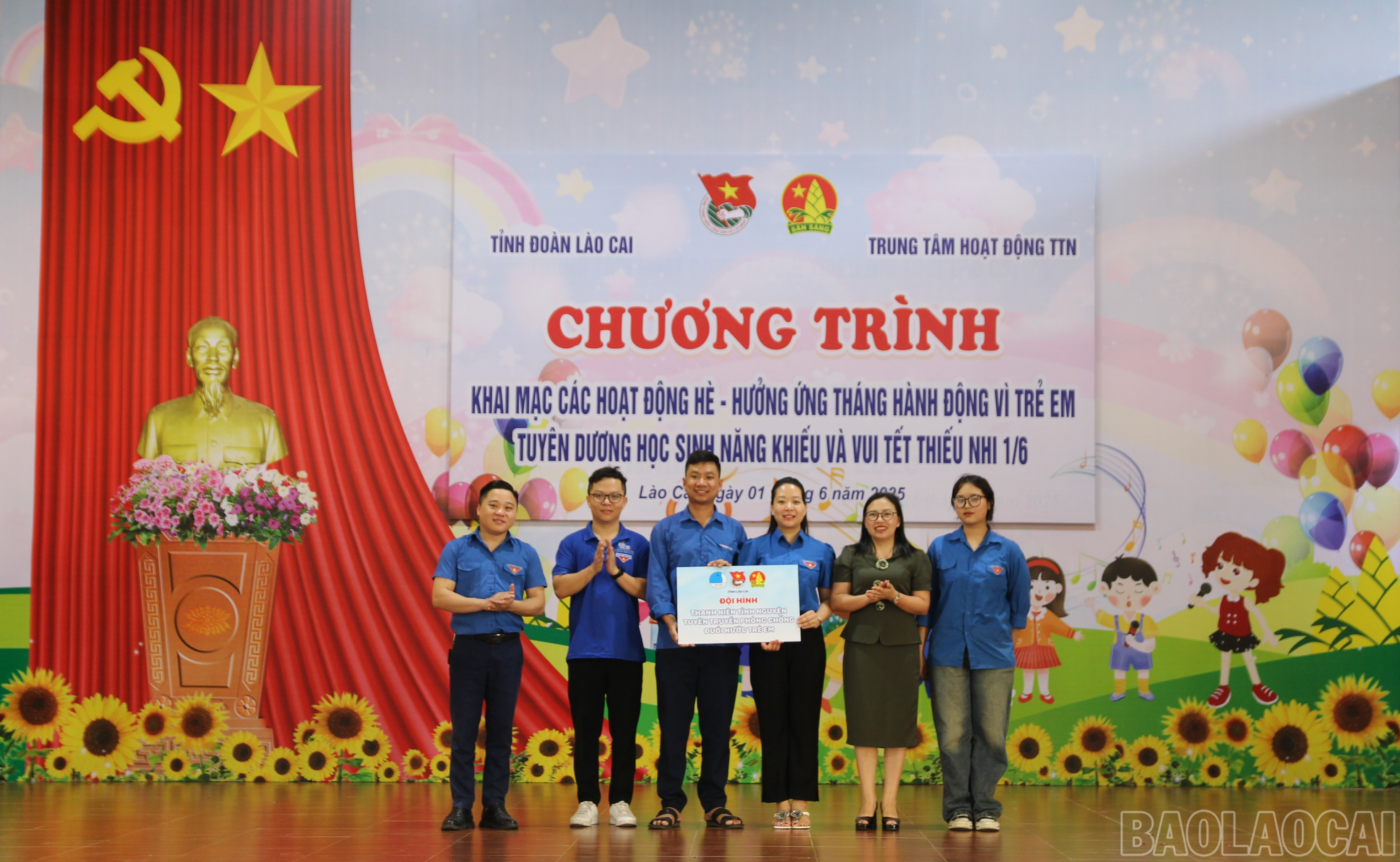 Ra mắt Đội hình thanh niên tình nguyện tuyên truyền phòng, chống đuối nước trẻ em. baolaocai-br_3.jpg