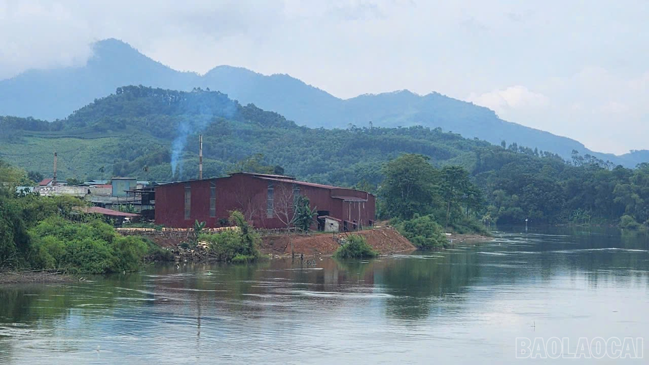 Hàng chục hộ dân ven sông Chảy đoạn qua xã Thác Bà đang bị tình trạng sạt lở đe doạ an toàn nhà ở. baolaocai-br_z7107159923728-4f343e854045085646398832b079b49b.jpg