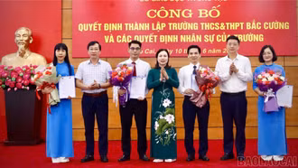Công bố Quyết định thành lập Trường THCS và THPT Bắc Cường