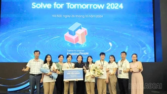 Trường THCS Lý Tự Trọng đạt giải Tiềm năng Cuộc thi "Solve for tomorrow" 