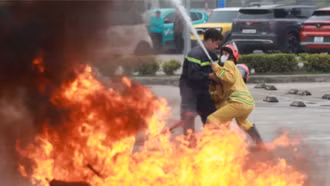 Thực tập phương án chữa cháy phối hợp nhiều lực lượng