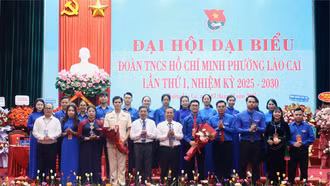 Phường Lào Cai tổ chức thành công Đại hội Đại biểu Đoàn TNCS Hồ Chí Minh
