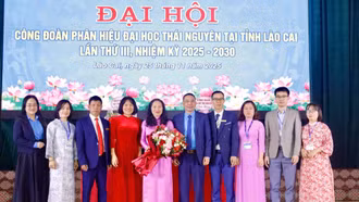 Đại hội Công đoàn Phân hiệu Đại học Thái Nguyên tại tỉnh Lào Cai thành công tốt đẹp